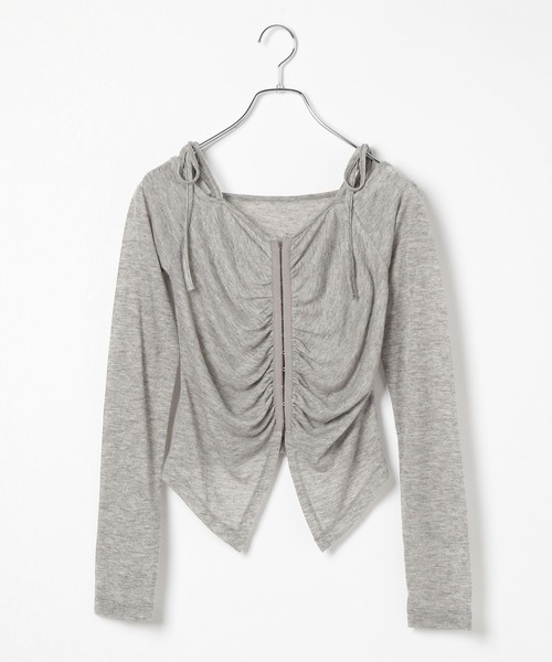 セール】ギャザーフロントホックプルオーバー 139130（Tシャツ