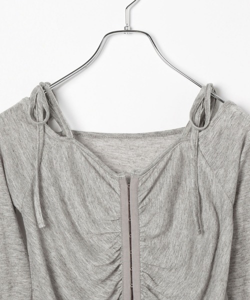 セール】ギャザーフロントホックプルオーバー 139130（Tシャツ