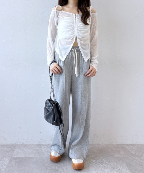 今季新作　37(24)サイズ　新品　7.9万 セール】ギャザーフロントホックプルオーバー 139130（Tシャツ