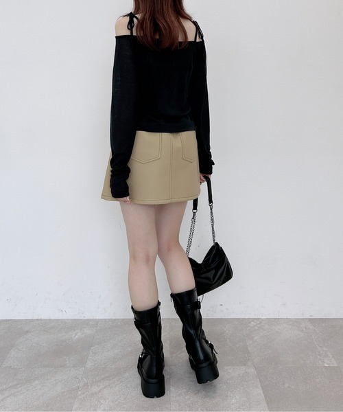 今季新作　37(24)サイズ　新品　7.9万 セール】ギャザーフロントホックプルオーバー 139130（Tシャツ