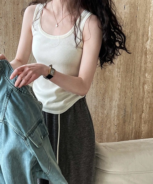 セール】ニット タンクトップ（タンクトップ）｜OSYAREVO（オシャレボ