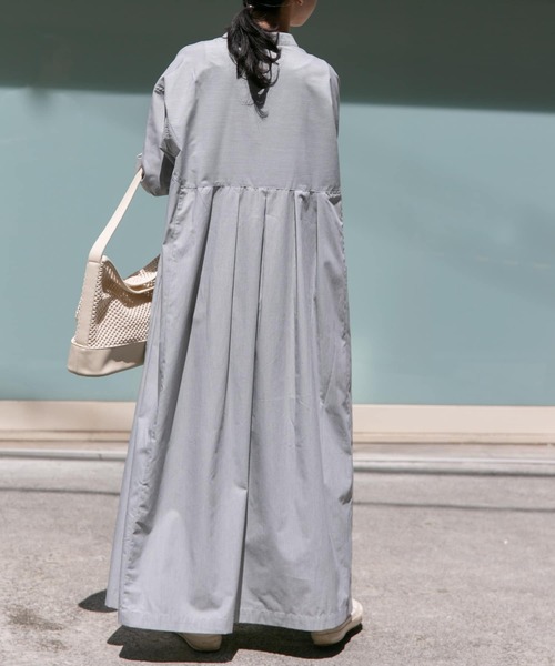 FORK&SPOON（フォークアンドスプーン）の「FORK&SPOON　タックワイドワンピース（ワンピース・レディース・ブルー系その他/ブラック系その他・1/2）」の7枚目の写真