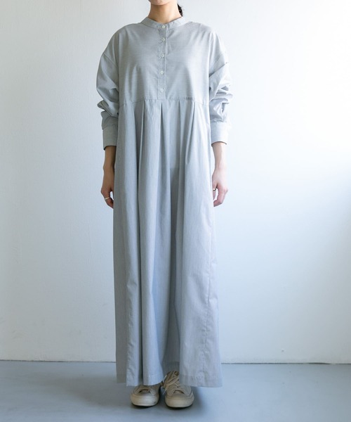 FORK&SPOON（フォークアンドスプーン）の「FORK&SPOON　タックワイドワンピース（ワンピース・レディース・ブルー系その他/ブラック系その他・1/2）」の15枚目の写真