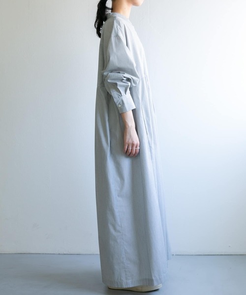 FORK&SPOON（フォークアンドスプーン）の「FORK&SPOON　タックワイドワンピース（ワンピース・レディース・ブルー系その他/ブラック系その他・1/2）」の16枚目の写真