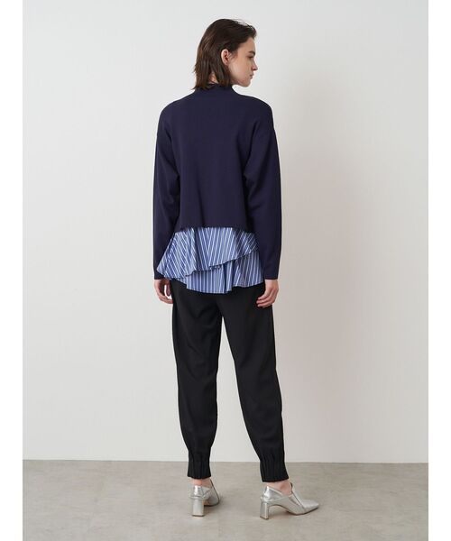 ELENDEEK（エレンディーク）の「ペプラムキャミセットニットトップ（ニット/セーター・レディース・グレー/ブラック/ネイビー・FREE）」の11枚目の写真