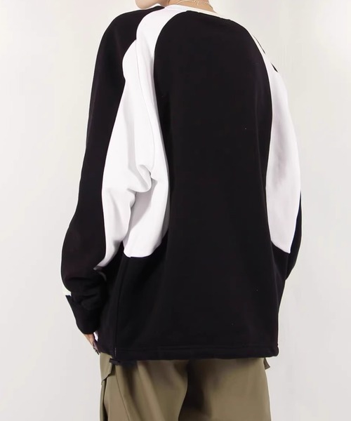 lilful（リルフル）の「サイドライン ゲームシャツユニフォーム スウェット（スウェット・レディース・ブラック/ブラウン・M/L）」の8枚目の写真