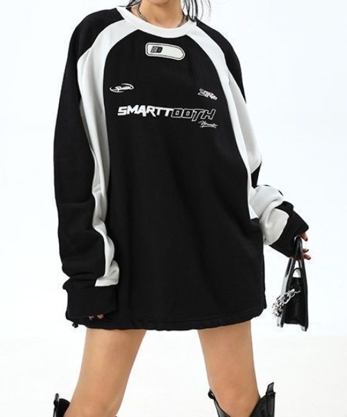 lilful（リルフル）の「サイドライン ゲームシャツユニフォーム スウェット（スウェット・レディース・ブラック/ブラウン・M/L）」の20枚目の写真