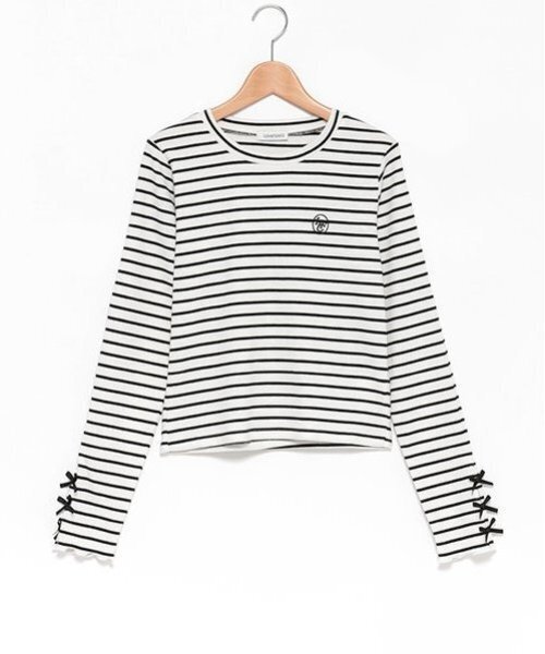 セール】リボンテレコ長袖Tシャツ（Tシャツ/カットソー）｜LOVETOXIC