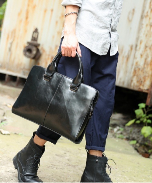 F&D : PUブリーフバッグ（ビジネスバッグ）｜Fun & Daily（ファンアンドデイリー）