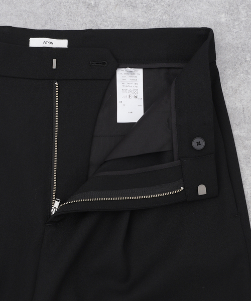 【ATON】BACK SATIN BASIC PANTS エイトン　パンツ 2024041011_aton_40_006_1400x.