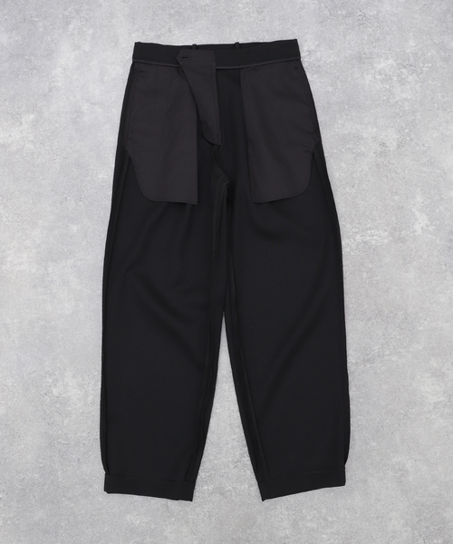 セール】ATON (エイトン) BACK SATIN TAPERED PANTS PRAGCW0707