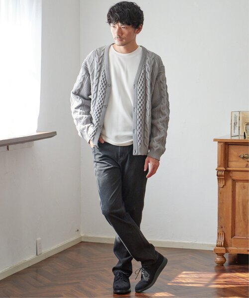 ikka（イッカ）の「GOKU楽パンツ EASY STRETCH デニム5ポケット（デニムパンツ・メンズ・ネイビー/ブラック・XL/L/M/S）」の14枚目の写真