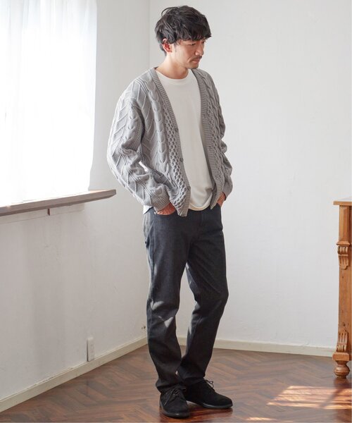 ikka（イッカ）の「GOKU楽パンツ EASY STRETCH デニム5ポケット（デニムパンツ・メンズ・ネイビー/ブラック・XL/L/M/S）」の16枚目の写真