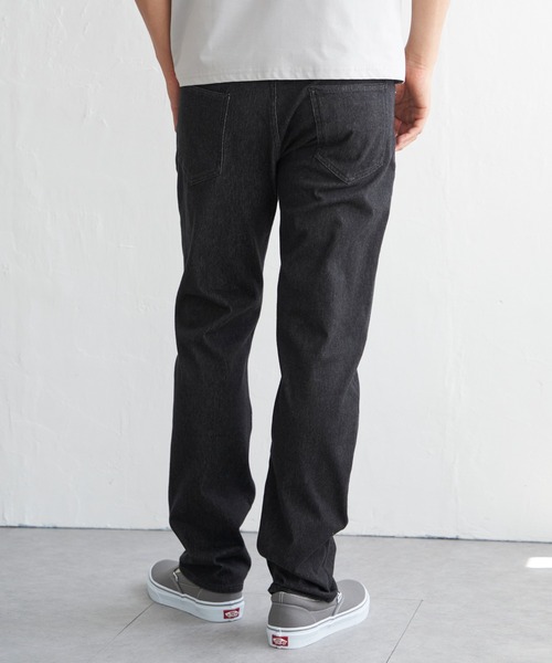 ikka（イッカ）の「GOKU楽パンツ EASY STRETCH デニム5ポケット（デニムパンツ・メンズ・ネイビー/ブラック・XL/L/M/S）」の8枚目の写真