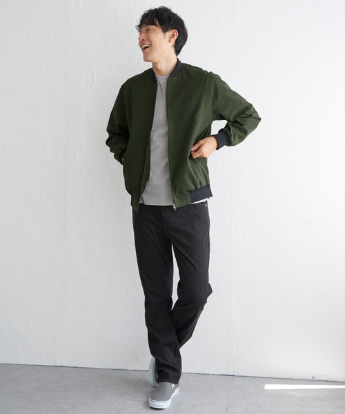 ikka（イッカ）の「GOKU楽パンツ EASY STRETCH デニム5ポケット（デニムパンツ・メンズ・ネイビー/ブラック・XL/L/M/S）」の3枚目の写真