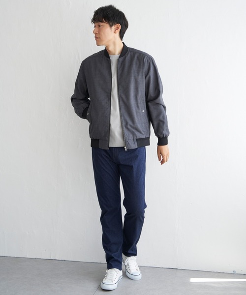 ikka（イッカ）の「GOKU楽パンツ EASY STRETCH デニム5ポケット（デニムパンツ・メンズ・ネイビー/ブラック・XL/L/M/S）」の5枚目の写真