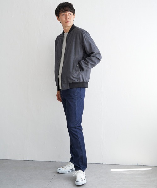 ikka（イッカ）の「GOKU楽パンツ EASY STRETCH デニム5ポケット（デニムパンツ・メンズ・ネイビー/ブラック・XL/L/M/S）」の6枚目の写真