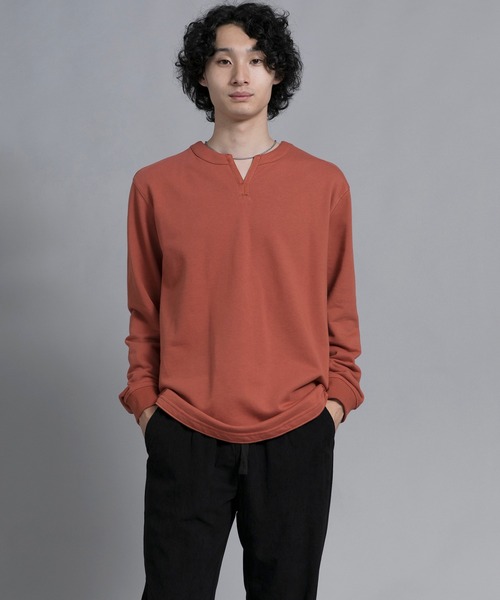 aimoha（アイモハ）の「aimoha men Classic Comfort Henley Sweater（スウェット・メンズ・ブラック/オフホワイト/バーガンディー・MEDIUM/LARGE/X-LARGE/XX-LARGE/XXX-LARGE）」の5枚目の写真