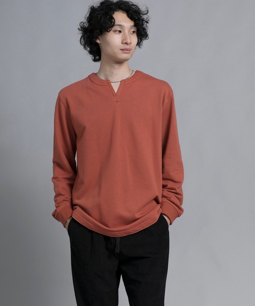 aimoha（アイモハ）の「aimoha men Classic Comfort Henley Sweater（スウェット・メンズ・ブラック/オフホワイト/バーガンディー・MEDIUM/LARGE/X-LARGE/XX-LARGE/XXX-LARGE）」の6枚目の写真