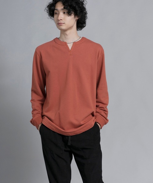 aimoha（アイモハ）の「aimoha men Classic Comfort Henley Sweater（スウェット・メンズ・ブラック/オフホワイト/バーガンディー・MEDIUM/LARGE/X-LARGE/XX-LARGE/XXX-LARGE）」の8枚目の写真