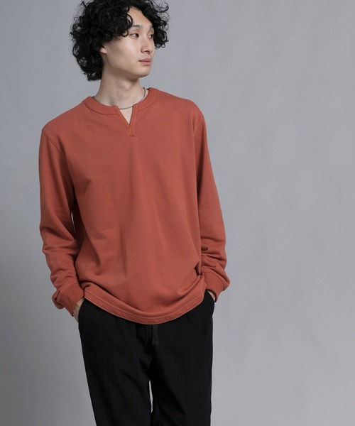 aimoha（アイモハ）の「aimoha men Classic Comfort Henley Sweater（スウェット・メンズ・ブラック/オフホワイト/バーガンディー・MEDIUM/LARGE/X-LARGE/XX-LARGE/XXX-LARGE）」の9枚目の写真