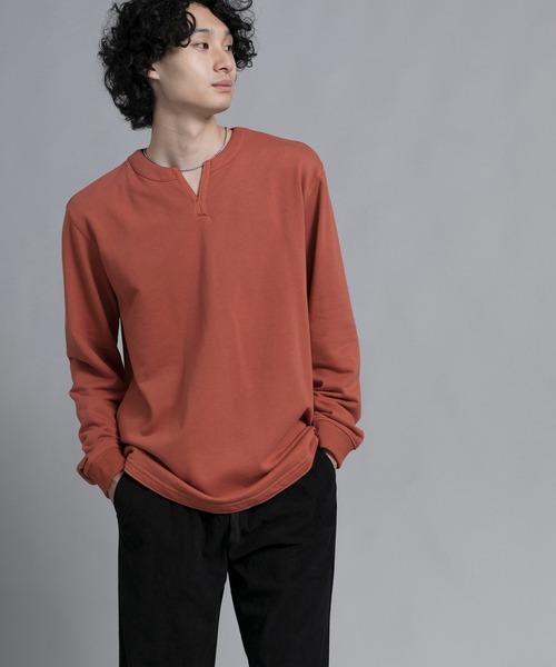 aimoha（アイモハ）の「aimoha men Classic Comfort Henley Sweater（スウェット・メンズ・ブラック/オフホワイト/バーガンディー・MEDIUM/LARGE/X-LARGE/XX-LARGE/XXX-LARGE）」の10枚目の写真