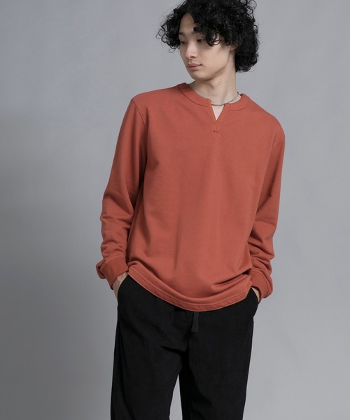 aimoha（アイモハ）の「aimoha men Classic Comfort Henley Sweater（スウェット・メンズ・ブラック/オフホワイト/バーガンディー・MEDIUM/LARGE/X-LARGE/XX-LARGE/XXX-LARGE）」の11枚目の写真