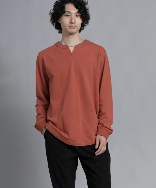 aimoha（アイモハ）の「aimoha men Classic Comfort Henley Sweater（スウェット・メンズ・ブラック/オフホワイト/バーガンディー・MEDIUM/LARGE/X-LARGE/XX-LARGE/XXX-LARGE）」の14枚目の写真