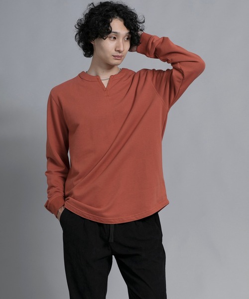 aimoha（アイモハ）の「aimoha men Classic Comfort Henley Sweater（スウェット・メンズ・ブラック/オフホワイト/バーガンディー・MEDIUM/LARGE/X-LARGE/XX-LARGE/XXX-LARGE）」の15枚目の写真