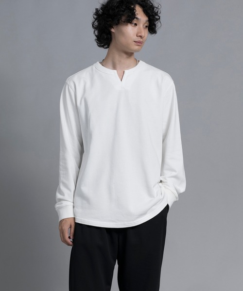aimoha（アイモハ）の「aimoha men Classic Comfort Henley Sweater（スウェット・メンズ・ブラック/オフホワイト/バーガンディー・MEDIUM/LARGE/X-LARGE/XX-LARGE/XXX-LARGE）」の22枚目の写真
