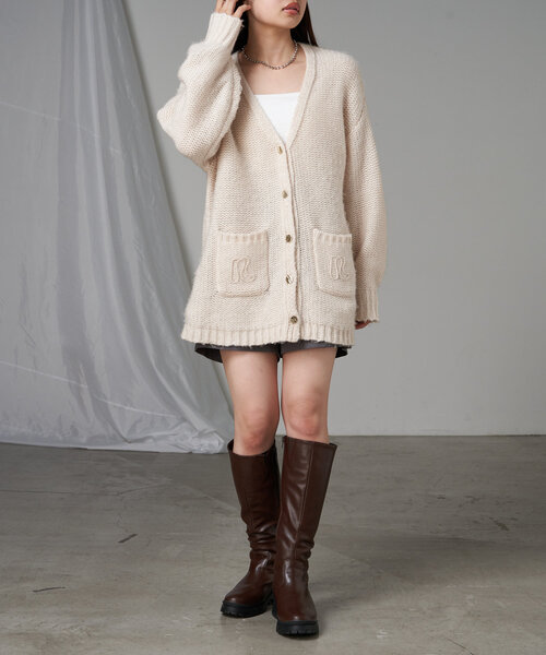 RAY CASSIN(レイカズン)の「ロングエコレザーブーツ(ブーツ・レディース・ブラック/ブラウン・SMALL/MEDIUM/LARGE)」の21枚目の写真