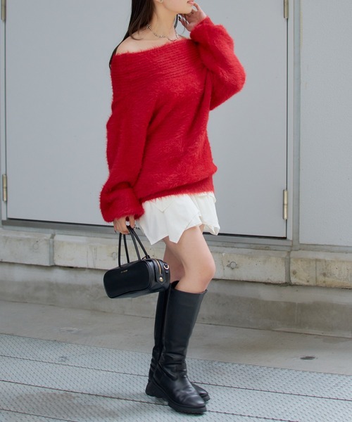 RAY CASSIN(レイカズン)の「ロングエコレザーブーツ(ブーツ・レディース・ブラック/ブラウン・SMALL/MEDIUM/LARGE)」の3枚目の写真