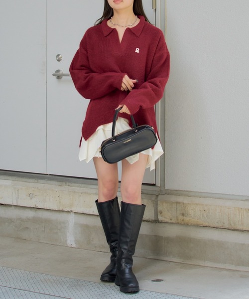 RAY CASSIN(レイカズン)の「ロングエコレザーブーツ(ブーツ・レディース・ブラック/ブラウン・SMALL/MEDIUM/LARGE)」の13枚目の写真