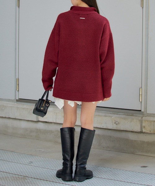 RAY CASSIN(レイカズン)の「ロングエコレザーブーツ(ブーツ・レディース・ブラック/ブラウン・SMALL/MEDIUM/LARGE)」の14枚目の写真