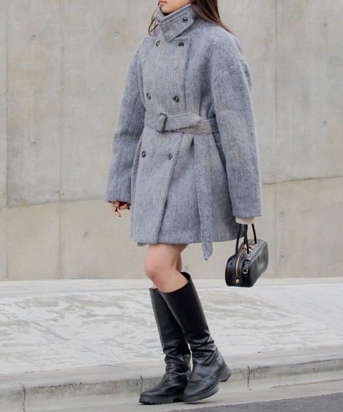 RAY CASSIN(レイカズン)の「ロングエコレザーブーツ(ブーツ・レディース・ブラック/ブラウン・SMALL/MEDIUM/LARGE)」の11枚目の写真