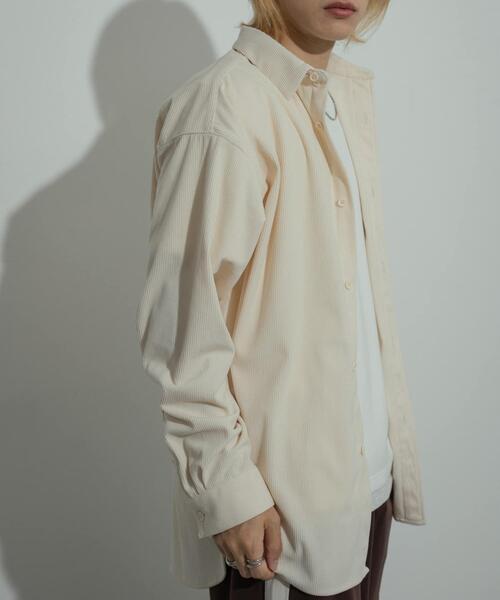セール】『ユニセックス』コーデュロイルーズシャツ（シャツ/ブラウス