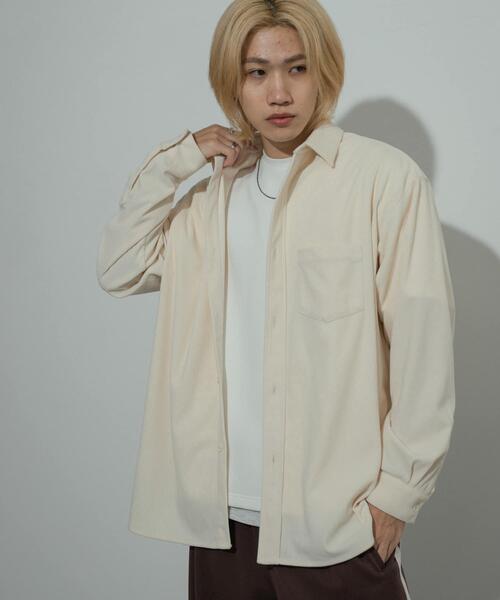 SENSE OF PLACE by URBAN RESEARCH（センスオブプレイスバイアーバンリサーチ）の「『ユニセックス』コーデュロイルーズシャツ（シャツ/ブラウス・メンズ・ライトブルー/ブラック/ブラウン/アイボリー・MEDIUM/LARGE）」の22枚目の写真