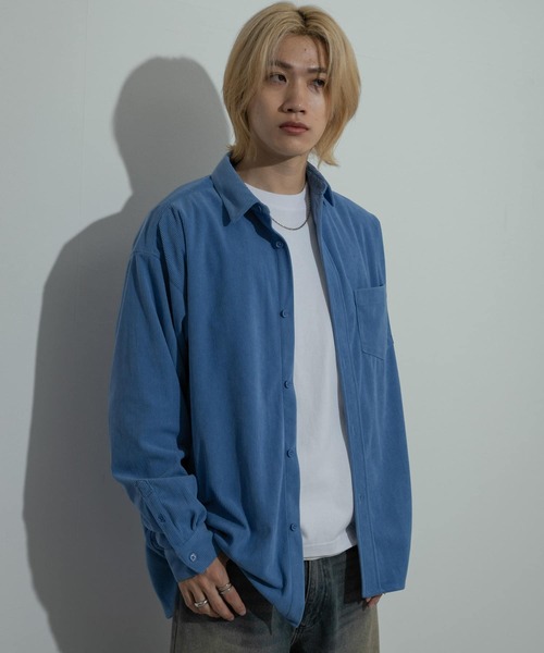 soe コーデュロイシャツ SAYUNAO | @gu_global の#コーデュロイベルテッドオーバーサイズ