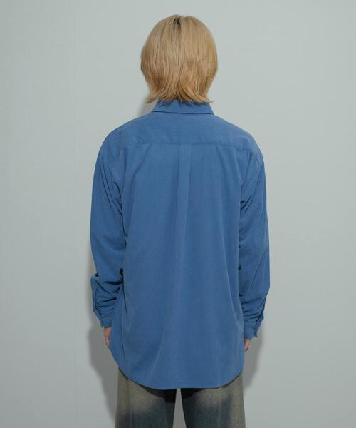 SENSE OF PLACE by URBAN RESEARCH（センスオブプレイスバイアーバンリサーチ）の「『ユニセックス』コーデュロイルーズシャツ（シャツ/ブラウス・メンズ・ライトブルー/ブラック/ブラウン/アイボリー・MEDIUM/LARGE）」の16枚目の写真