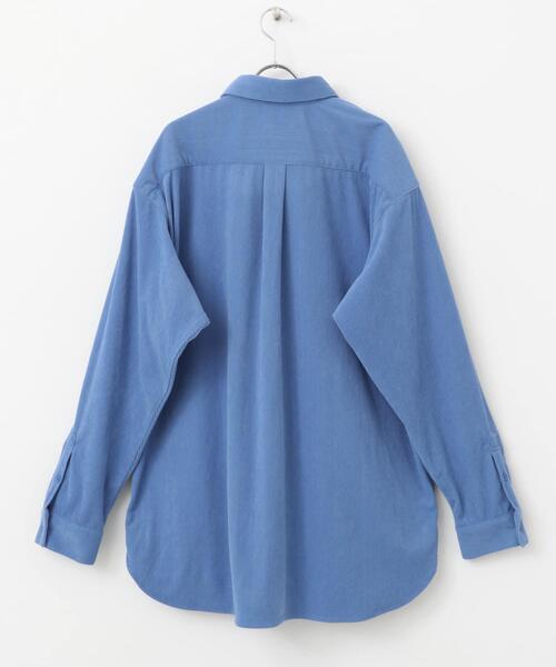 SENSE OF PLACE by URBAN RESEARCH（センスオブプレイスバイアーバンリサーチ）の「『ユニセックス』コーデュロイルーズシャツ（シャツ/ブラウス・メンズ・ライトブルー/ブラック/ブラウン/アイボリー・MEDIUM/LARGE）」の19枚目の写真