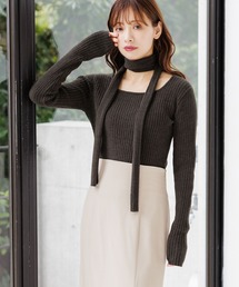 mysty woman | タイツキ2WAYニットプルオーバー 200949(ニット/セーター)