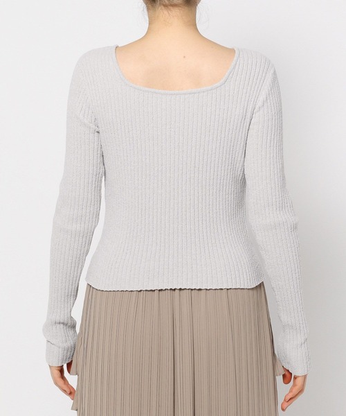 mysty woman（ミスティウーマン）の「タイツキ2WAYニットプルオーバー　200949（ニット/セーター・レディース・ライトグレー/チャコールグレー/ブルー/ブルー系その他・FREE）」の13枚目の写真