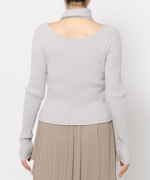 mysty woman（ミスティウーマン）の「タイツキ2WAYニットプルオーバー　200949（ニット/セーター・レディース・ライトグレー/チャコールグレー/ブルー/ブルー系その他・FREE）」の11枚目の写真