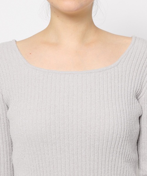 mysty woman（ミスティウーマン）の「タイツキ2WAYニットプルオーバー　200949（ニット/セーター・レディース・ライトグレー/チャコールグレー/ブルー/ブルー系その他・FREE）」の14枚目の写真