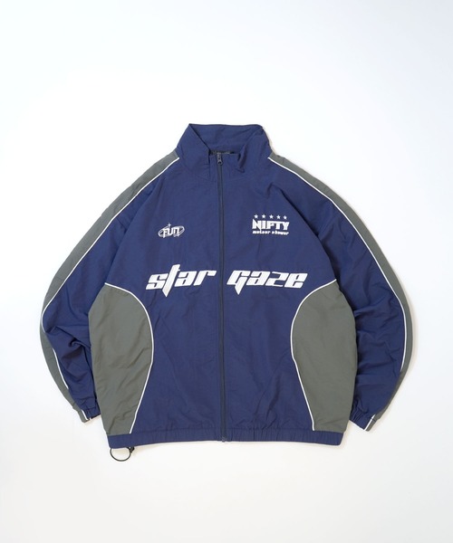 Starting Over（スターティングオーバー）の「front embroidery piping nylon jacket/フロント刺繍 パイピング ナイロン アノラック ジャケット（ナイロンジャケット・メンズ・ネイビー/ブラック/オフホワイト/チャコールグレー・M/L）」の8枚目の写真