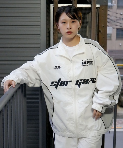 Starting Over（スターティングオーバー）の「front embroidery piping nylon jacket/フロント刺繍 パイピング ナイロン アノラック ジャケット（ナイロンジャケット・メンズ・ネイビー/ブラック/オフホワイト/チャコールグレー・M/L）」の15枚目の写真