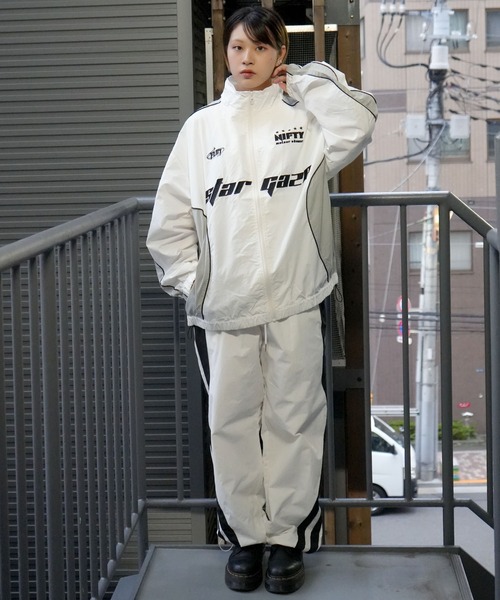 Starting Over（スターティングオーバー）の「front embroidery piping nylon jacket/フロント刺繍 パイピング ナイロン アノラック ジャケット（ナイロンジャケット・メンズ・ネイビー/ブラック/オフホワイト/チャコールグレー・M/L）」の21枚目の写真