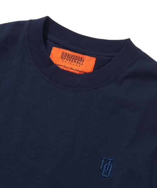 UNIVERSAL OVERALL(ユニバーサルオーバーオール)の「UNIVERSAL OVERALL UO EMBROIDERY L/S(Tシャツ/カットソー・メンズ・ブラック/ホワイト/ネイビー・MEDIUM/LARGE)」の12枚目の写真