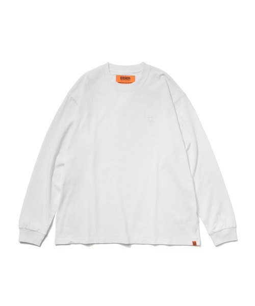 UNIVERSAL OVERALL(ユニバーサルオーバーオール)の「UNIVERSAL OVERALL UO EMBROIDERY L/S(Tシャツ/カットソー・メンズ・ブラック/ホワイト/ネイビー・MEDIUM/LARGE)」の6枚目の写真