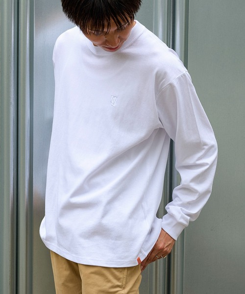 UNIVERSAL OVERALL(ユニバーサルオーバーオール)の「UNIVERSAL OVERALL UO EMBROIDERY L/S(Tシャツ/カットソー・メンズ・ブラック/ホワイト/ネイビー・MEDIUM/LARGE)」の20枚目の写真